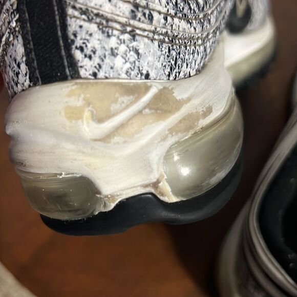 🔥 Nike Air Max 97 'Cocoa Snake' Running Shoes Women's Size 8 Black White - GUC - Picture 12 of 15